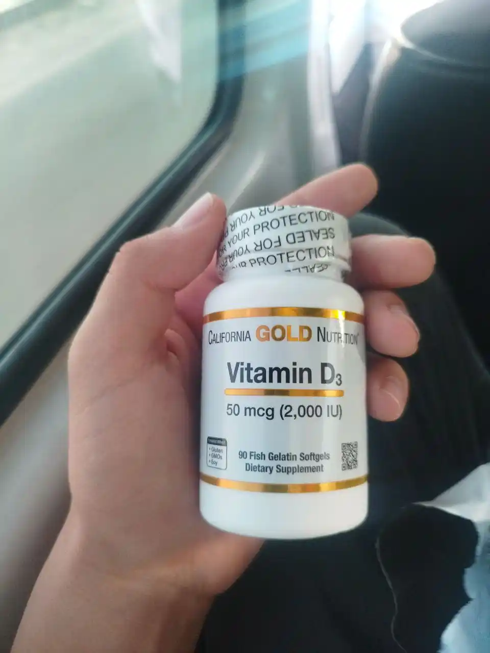 Витамин D3 California Gold Nutrition, 50 мкг 2000 IU МЕ, 90 капсул