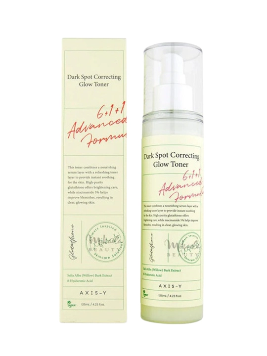 AXIS-Y niatsinamid va glutationli pigment dog‘laridan yuzni oqartiruvchi toner, 125 ml