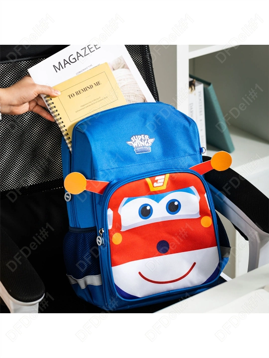 Maktab ryukzaki SuperWings H925 (pushti) Deli, 925-H-pk