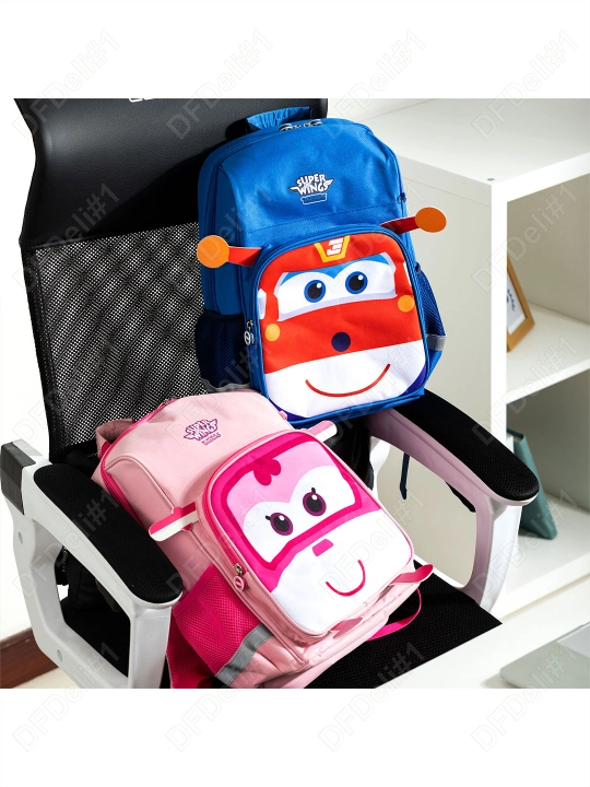 Maktab ryukzaki SuperWings H925 (pushti) Deli, 925-H-pk