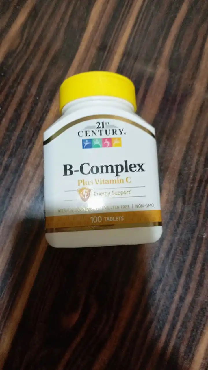 Vitamin "B" guruhi kompleksi 21st Century, vitamin "C" bilan, 100 ta tabletka