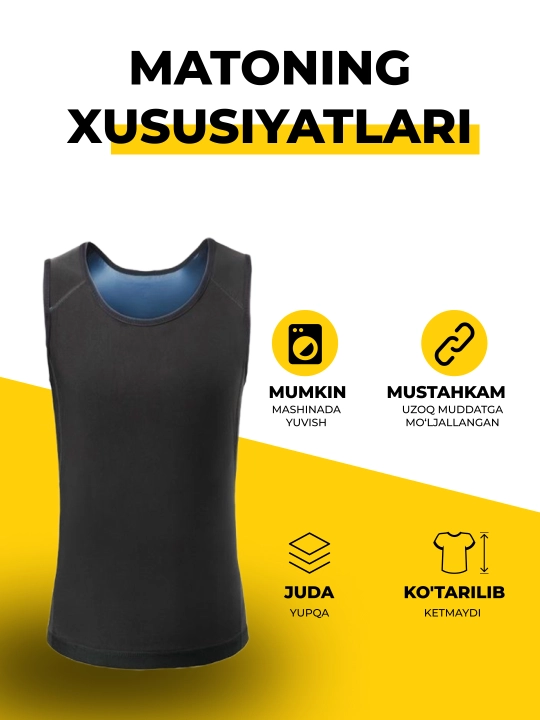 Мужская майка для похудения, с эффектом сауны, для тренировок, L - 2XL
