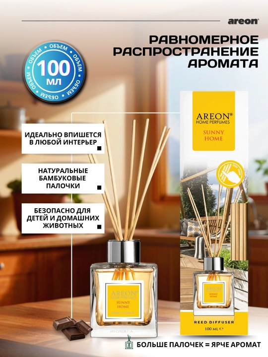 Диффузор для дома Areon, ароматизатор для офиса, освежитель воздуха, 100 мл