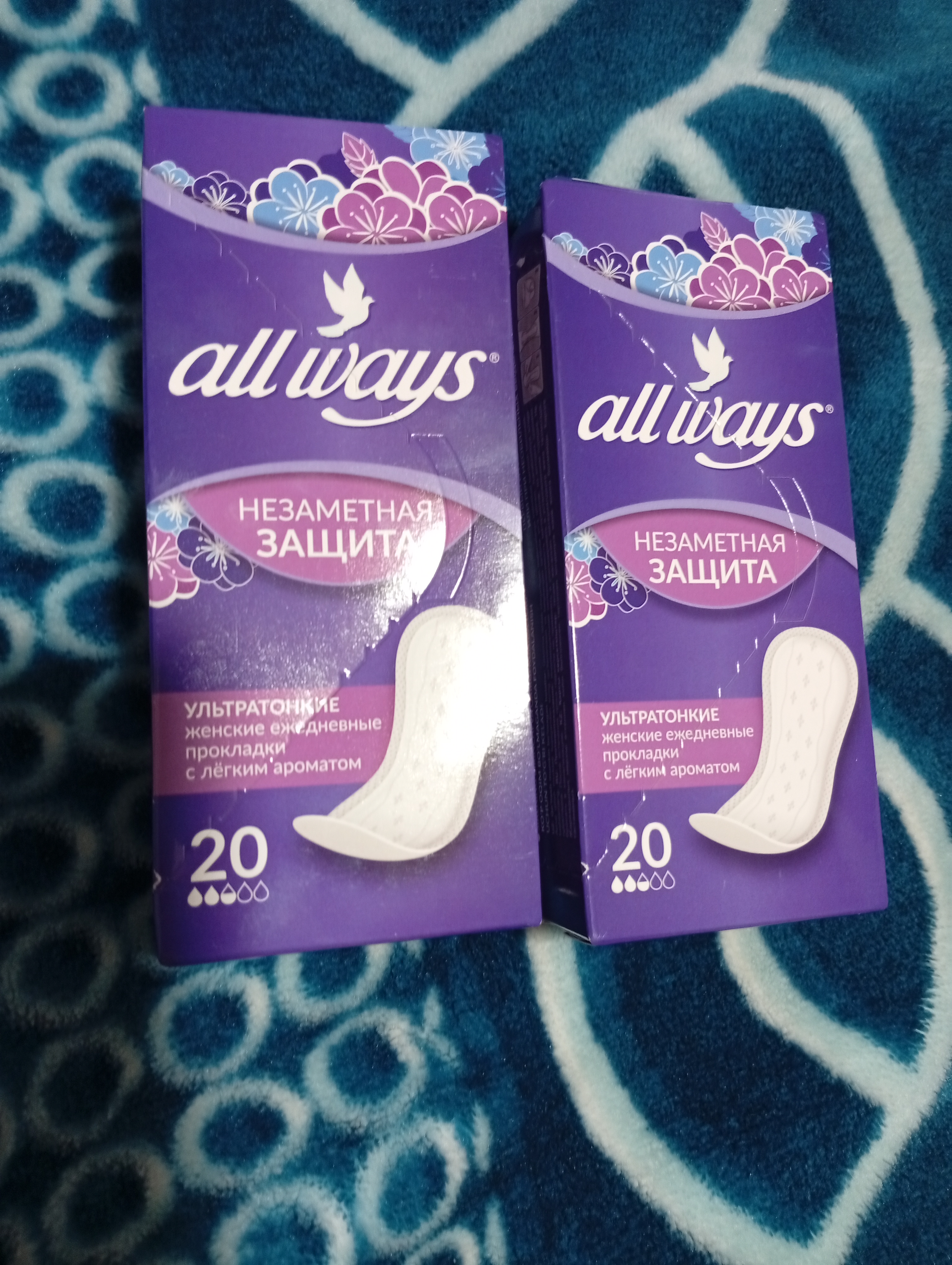 Ежедневные прокладки All Ways, с лёгким ароматом, 20 шт