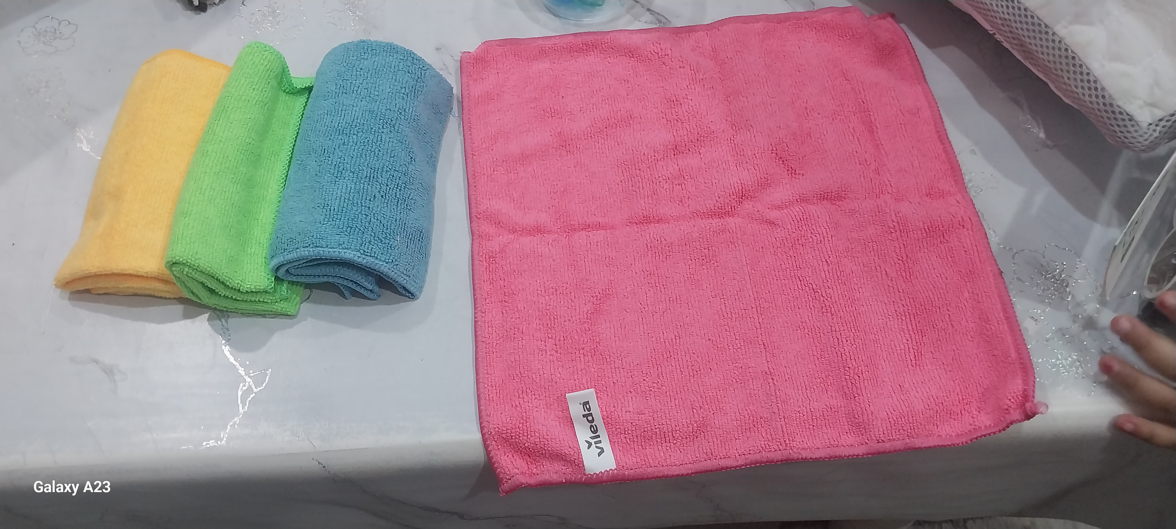 Набор салфеток Vileda Microfibre Colors, 4 шт, из микрофибры, для уборки