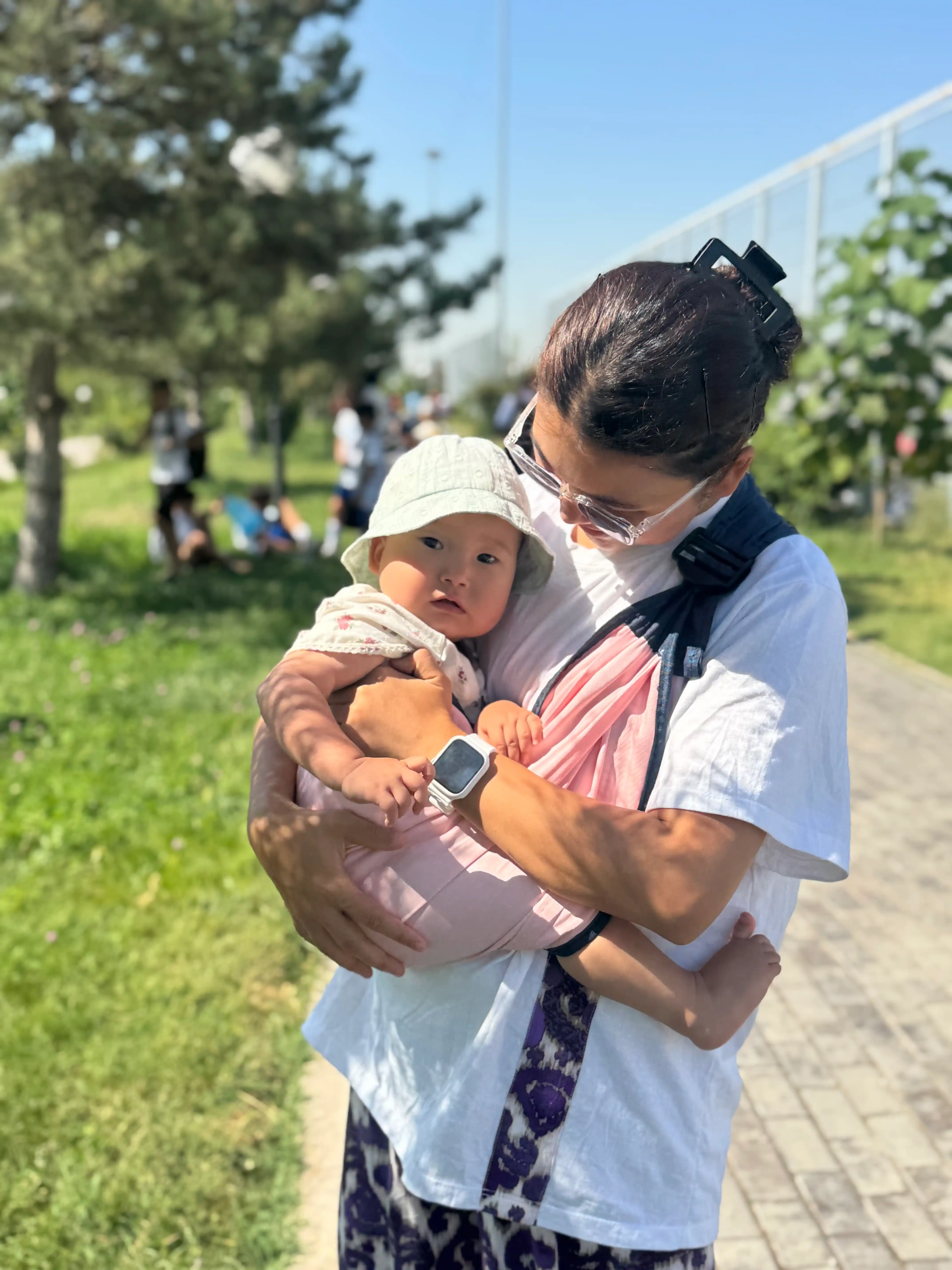 Слинг переноска для новорожденных