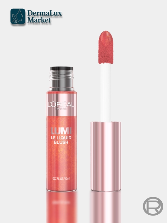 Tabiiy yaltirash, yuzga yorqinlik beruvchi, namlantruvchi, suyuq rumyana-Lumi Le Liquid Blush
