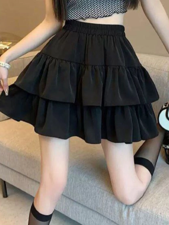 Qizlar va ayollar uchun yubka, maktab yubkasi, mini yubka ayollar uchun, qora yubka