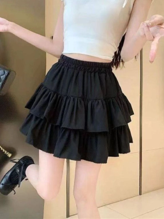 Qizlar va ayollar uchun yubka, maktab yubkasi, mini yubka ayollar uchun, qora yubka