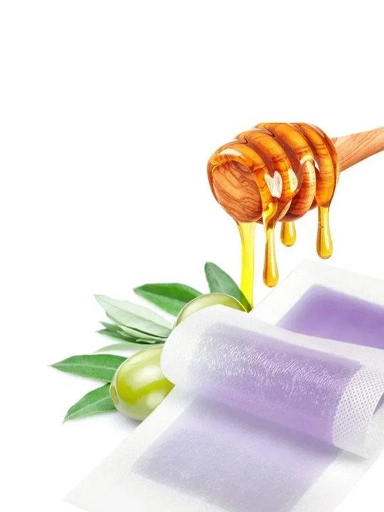 Полоски для депиляции, воск, восковые пластины, шугаринг, 20 штук, набор