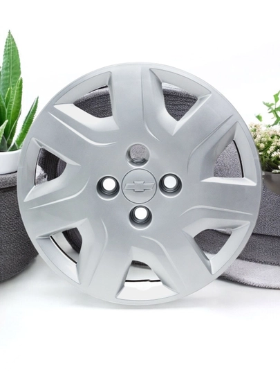 Колпаки на колёса для Lacetti, Cobalt, 4 штуки, R13, R14, R15 — POLIKMM-KALPAK1-СЕРЫЙ-r14kolp