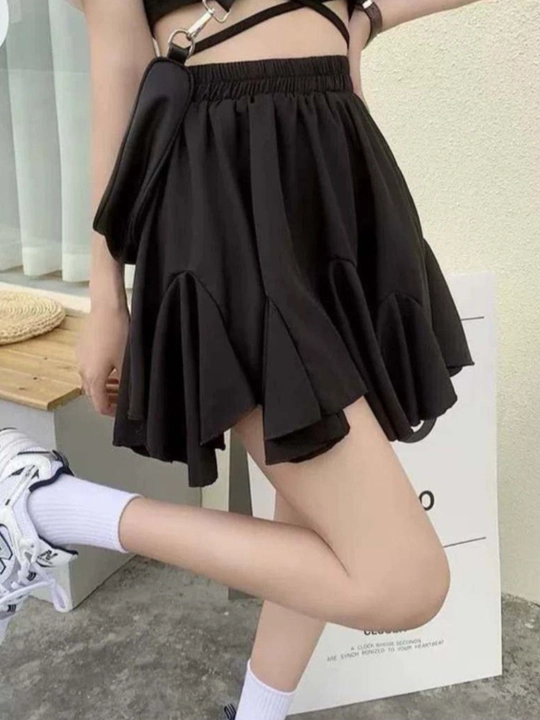 Qizlar va ayollar uchun yubka, maktab uchun qora yubka