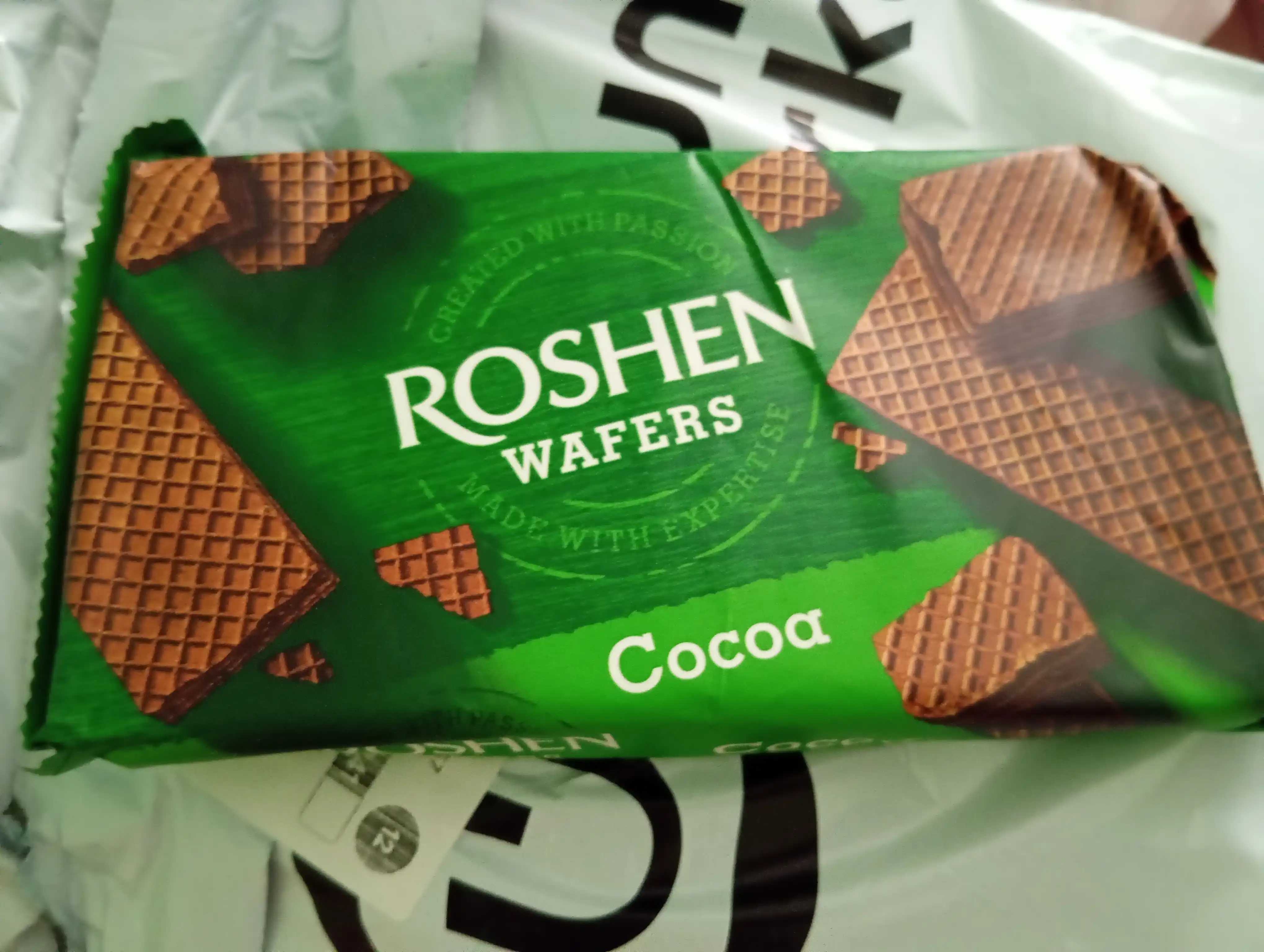 Вафли Roshen Cocoa Wafers какао, 216 г