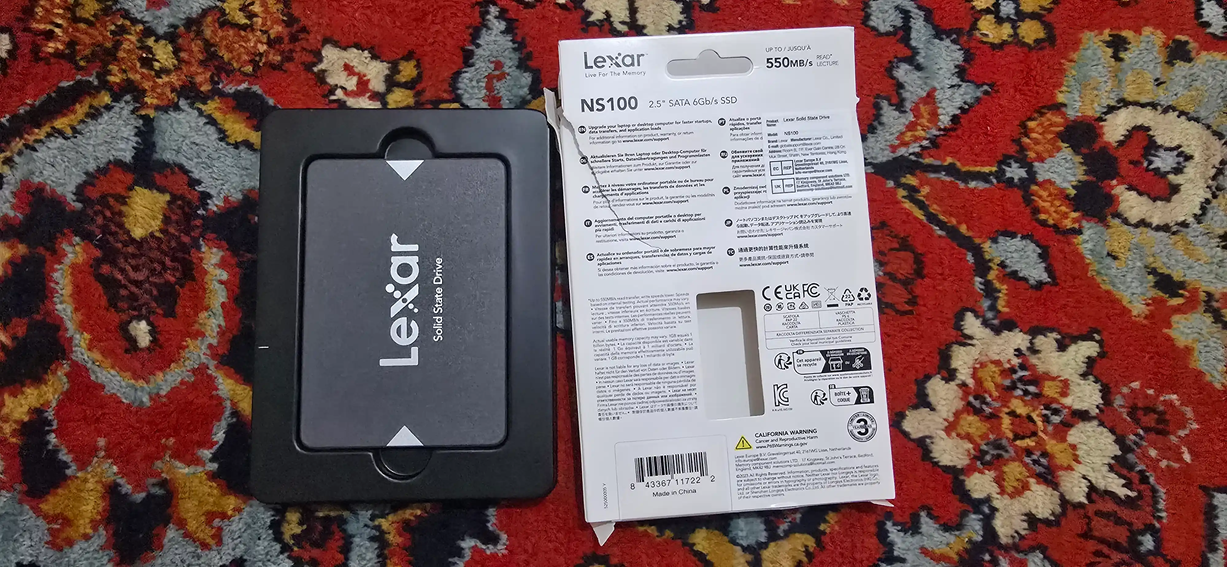 SSD накопитель SATA III Lexar  128, 256, 512 ГБ, 1 ТБ, 6 ГБ/с, для компьютера и ноутбука
