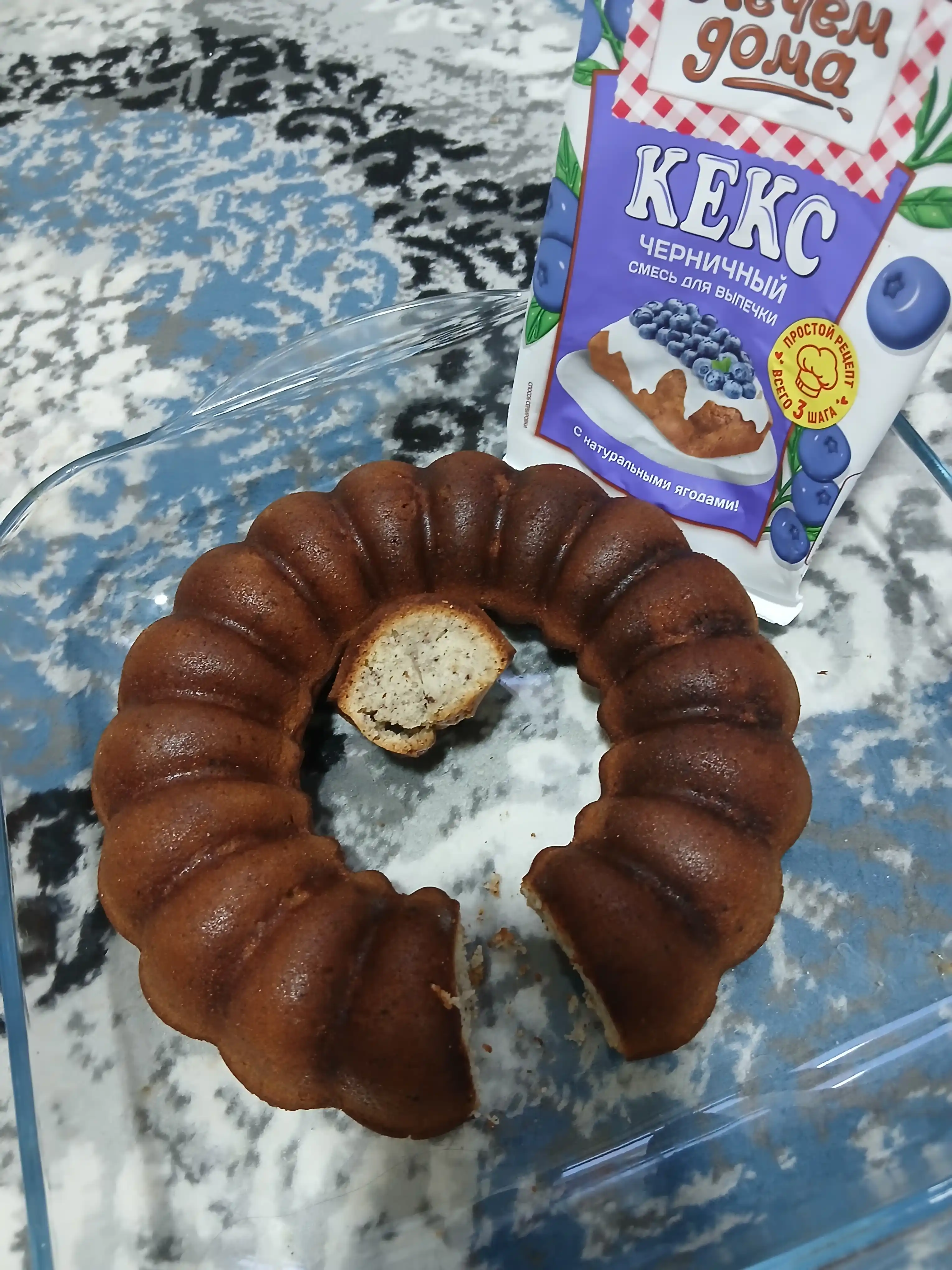 Смесь для выпечки, Печём дома, кекс черничный, 300 г