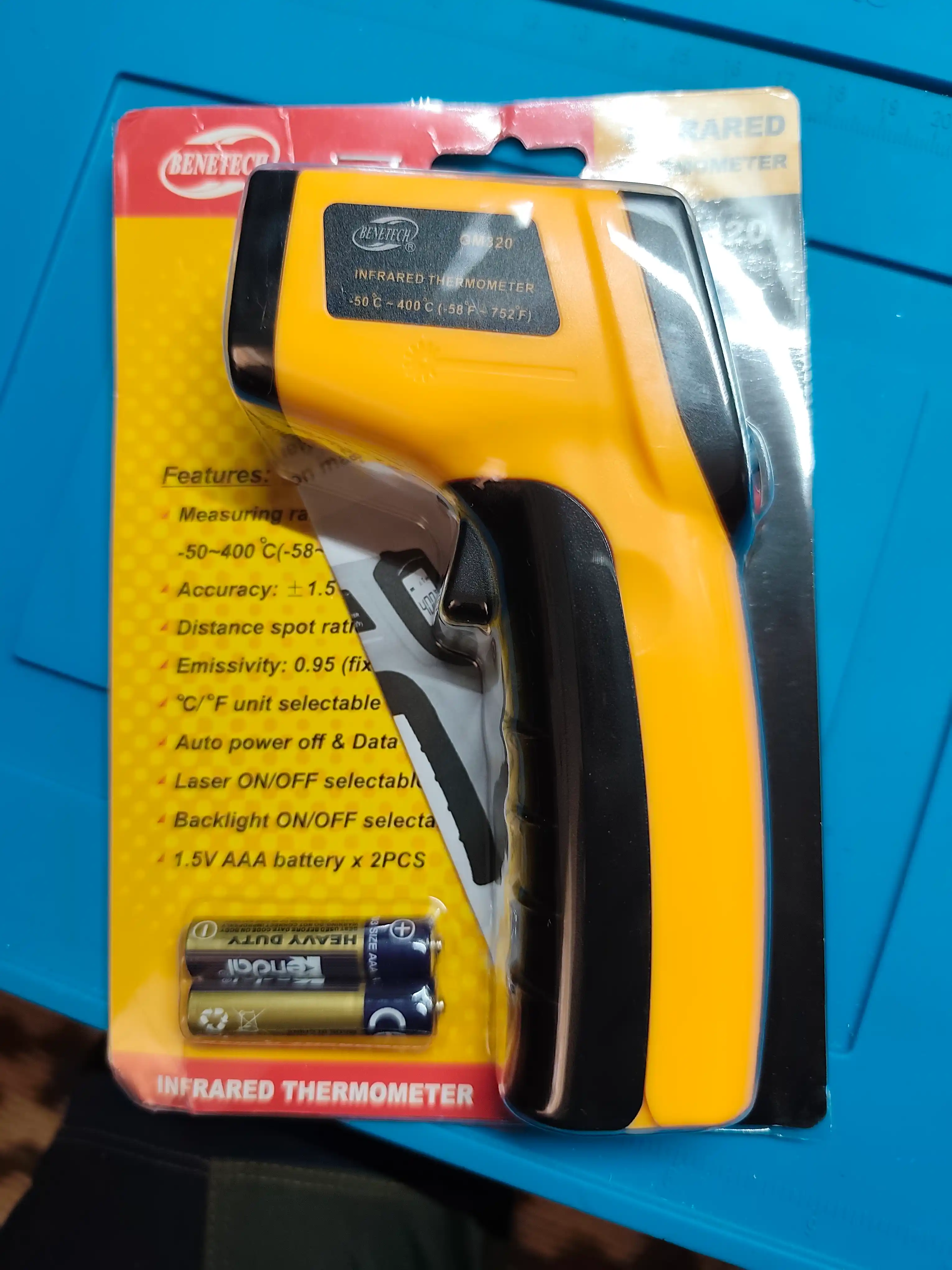 Термометр, пирометр инфракрасный BENETECH GM320