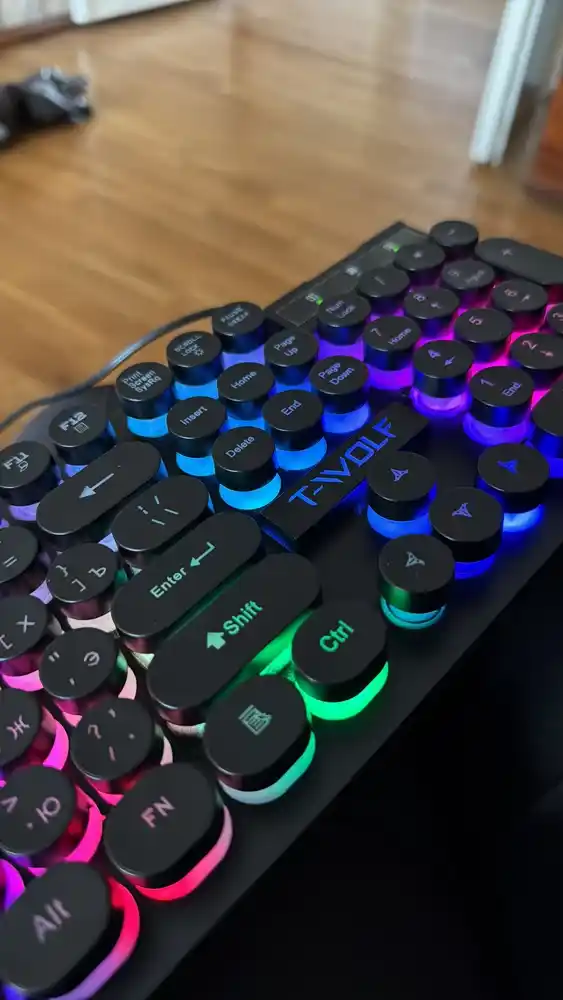 Игровая клавиатура и мышь T-wolf TF200, TF270, с RGB-подсветкой