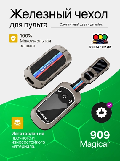 Железный чехол для пульта дистанционного управления 101, 909, Onix, Tracker2, Malibu2, BYD — SVETMAG-BMWCHIX-БАГРОВ