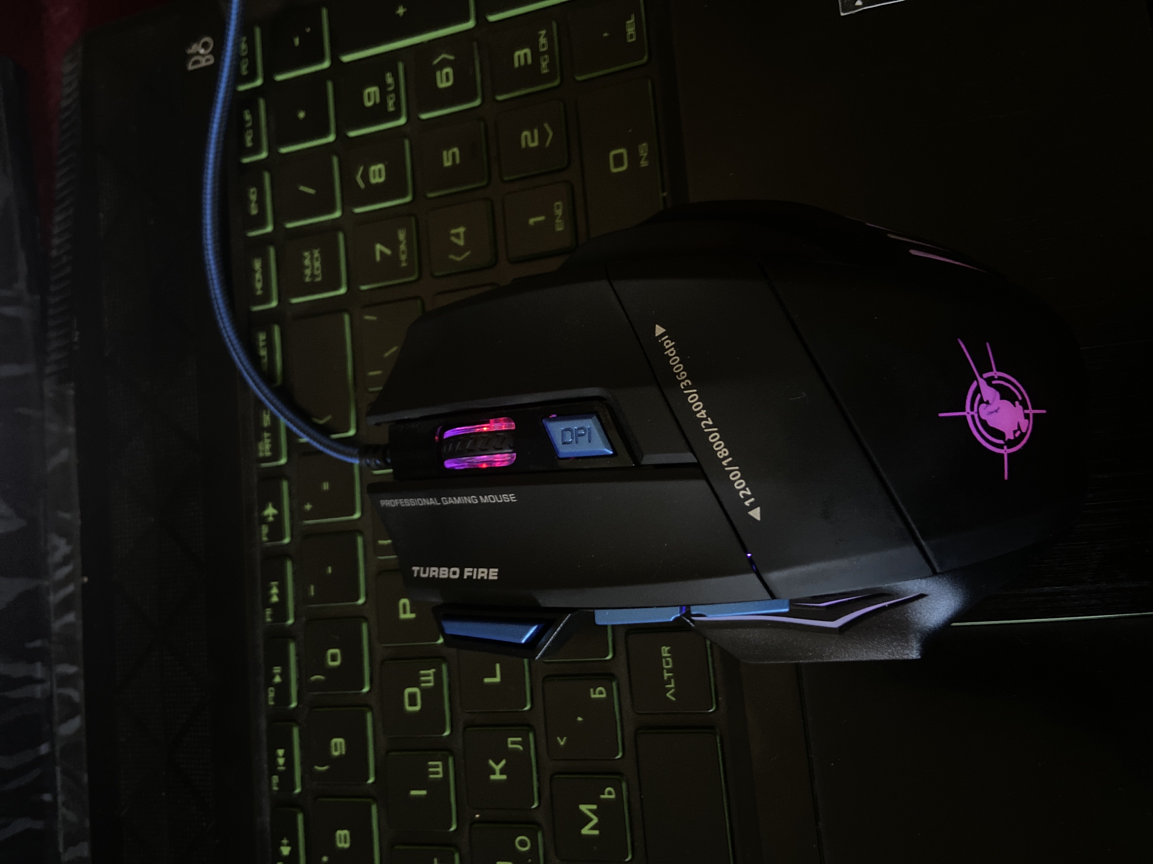 Igrovoy mishka 7 tugmali, sichqoncha simli, gaming mouse RGB