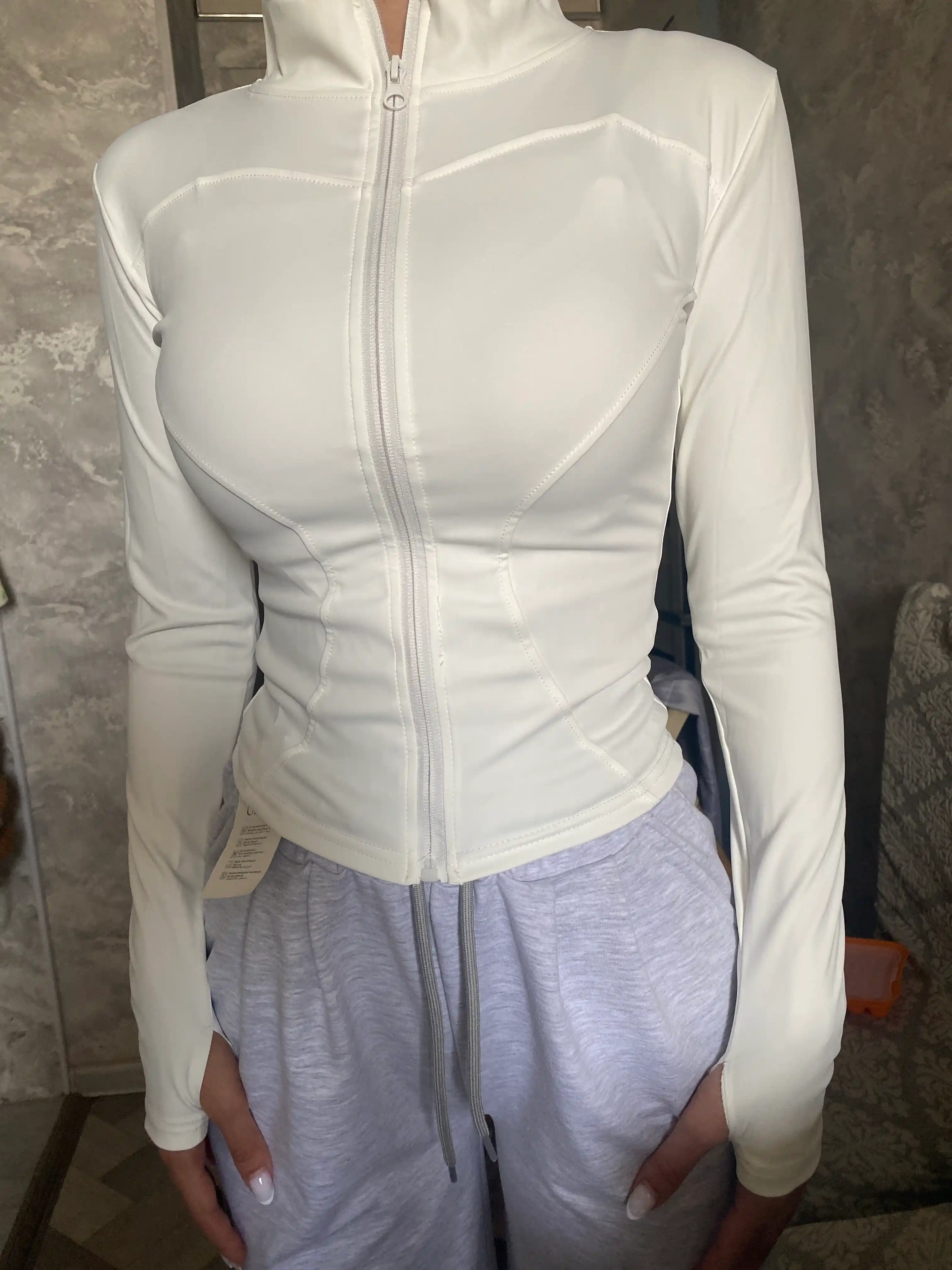 Ayollar sport longslivlari, FIT brendi, yopishib turadigan rashgard, skims