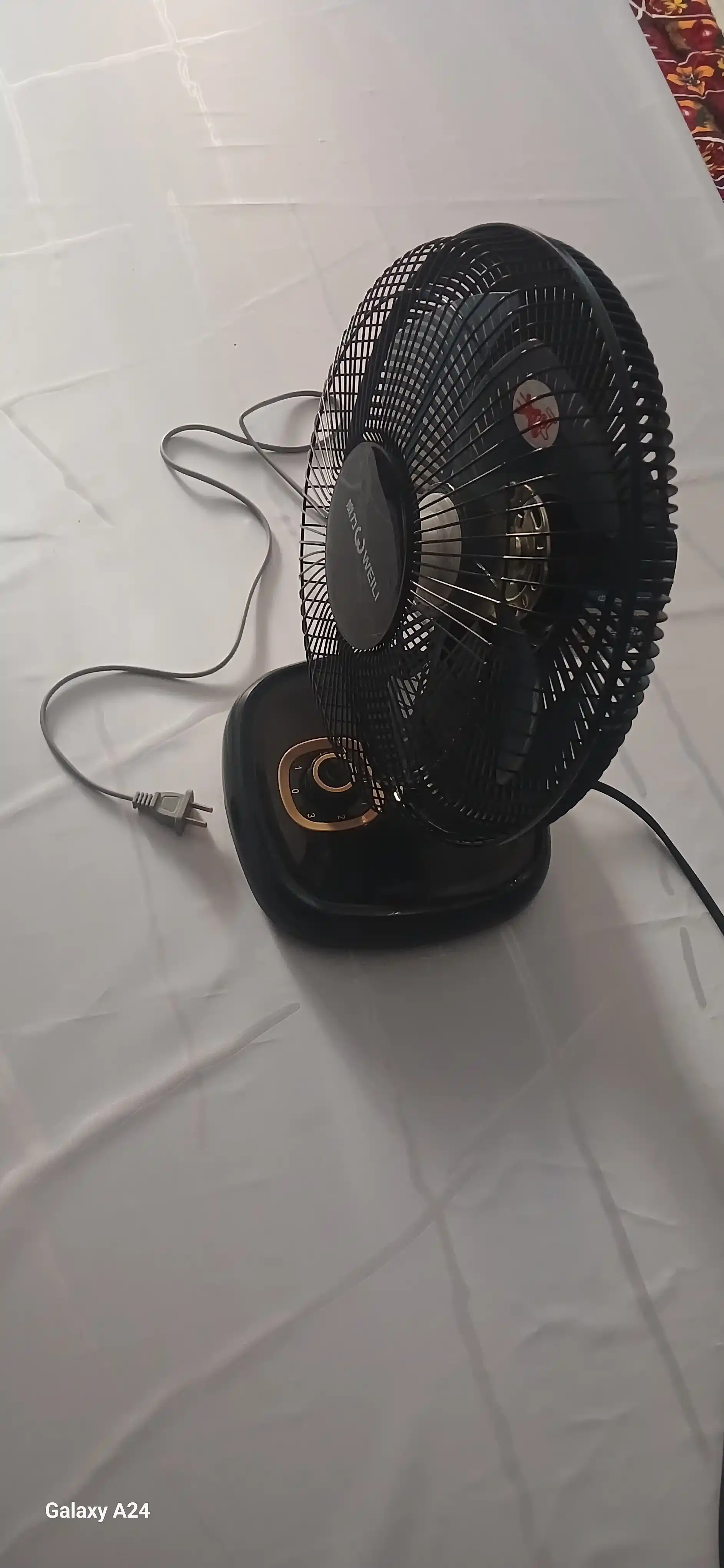 Stol ventilyatori, kuchli, jim, 3 tezlik, uy va ofis uchun, energiya tejamkor