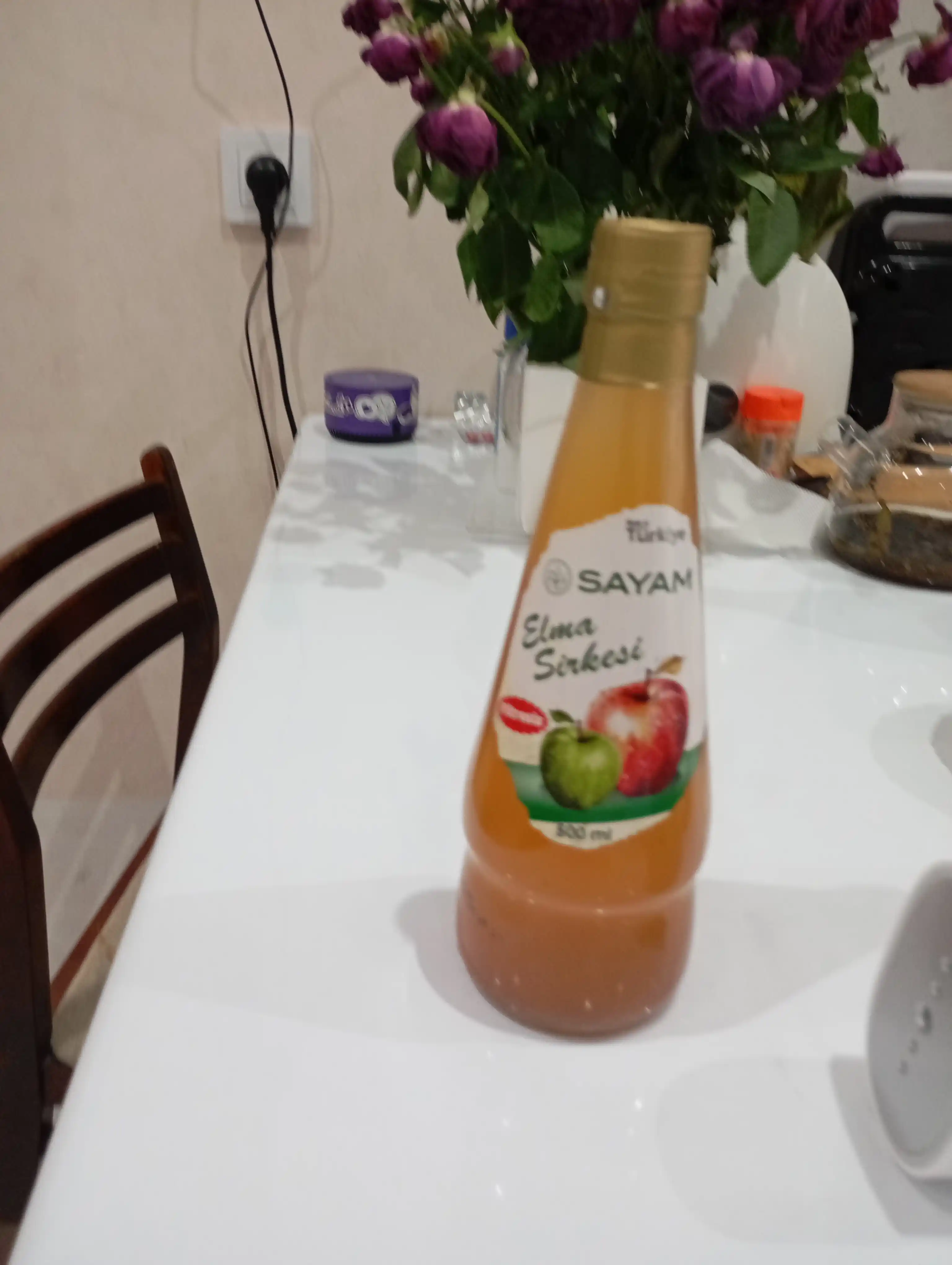 Olma sirkasi, Sayam, organik, filtirlanmagan, 500 ml, Turkiya