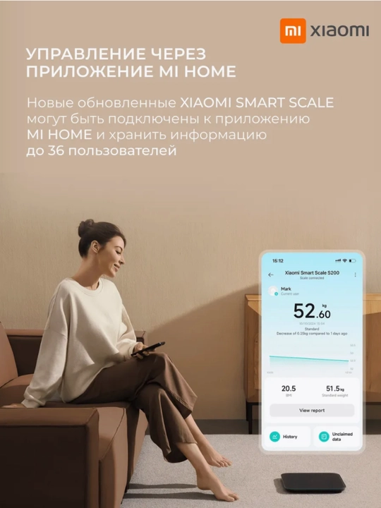 Умные напольные весы Xiaomi, Smart Scale, S200, S400, Global, для точного измерения