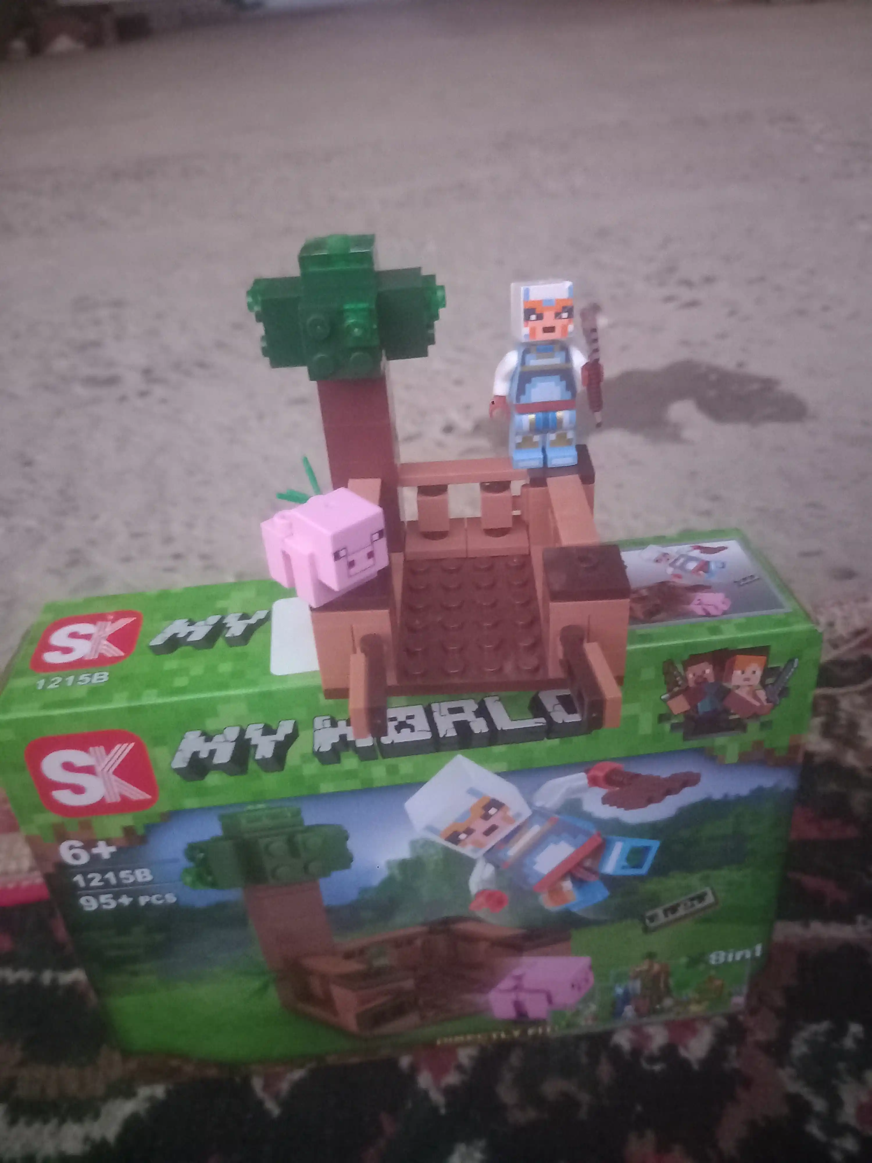 Konstruktor My world, Lego Minecraft, Cube world bilan mos keladi,99 dan 146 gacha qismlar