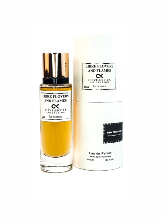 Parfyumlangan suv CLIVE & KEIRA 1208, YSL Libre Flowers & Flames, ayollar uchun, 30 ml