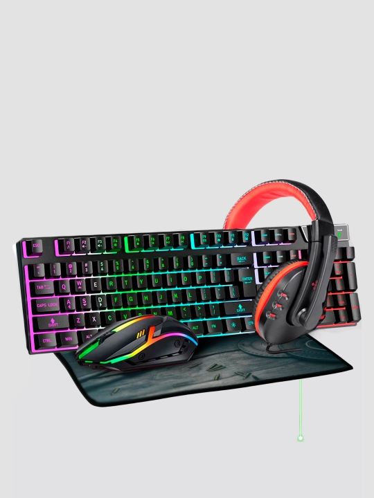 Игровая клавиатура gtx350-с RGB-подсветкой, мембранная, с проводным подключением