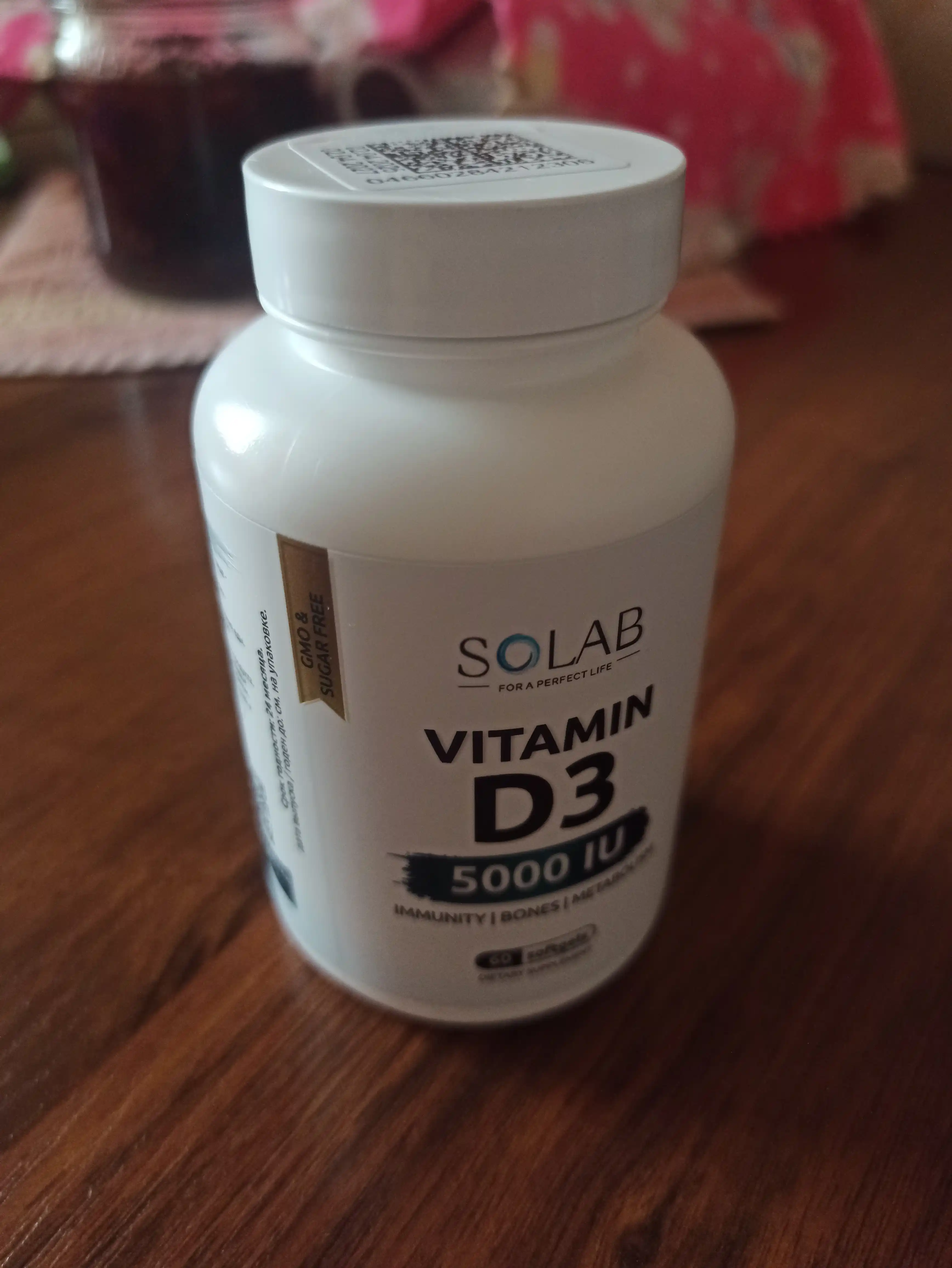 Vitamin D3 5000 ME, SOLAB, 60 kapsula