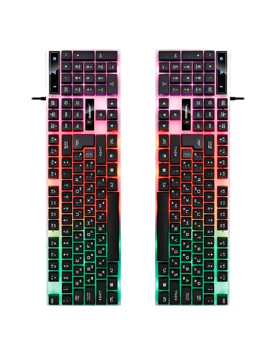 Игровая клавиатура gtx350-с RGB-подсветкой, мембранная, с проводным подключением