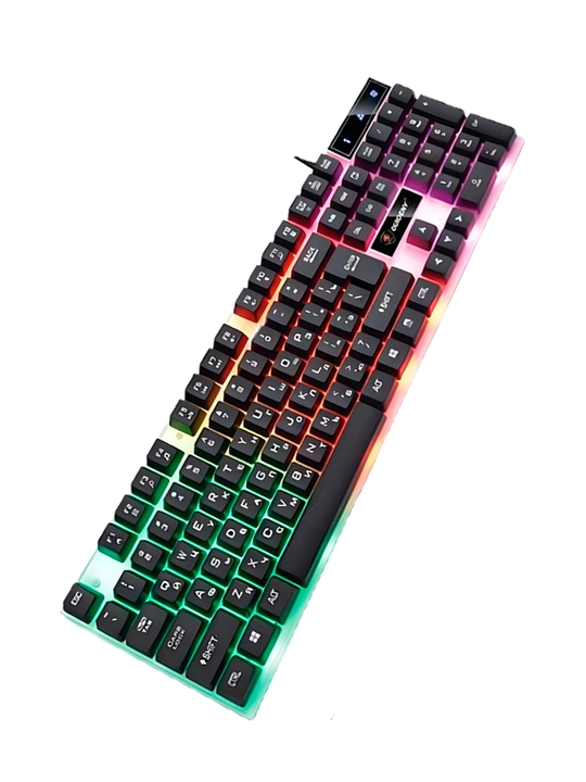 Игровая клавиатура gtx350-с RGB-подсветкой, мембранная, с проводным подключением