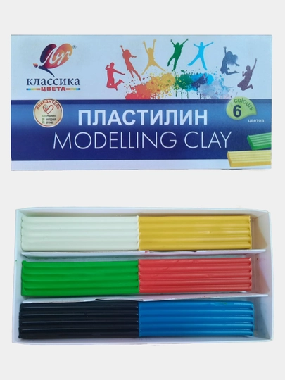 Пластилин MODELLING CLAY  6, 8, 10, 12 цветов - 