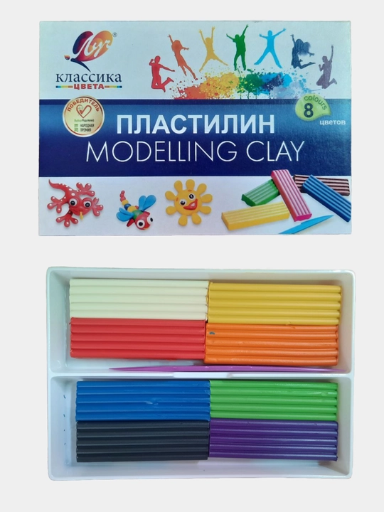 Пластилин MODELLING CLAY  6, 8, 10, 12 цветов