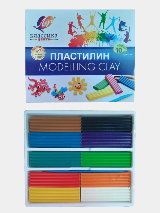 Пластилин MODELLING CLAY  6, 8, 10, 12 цветов