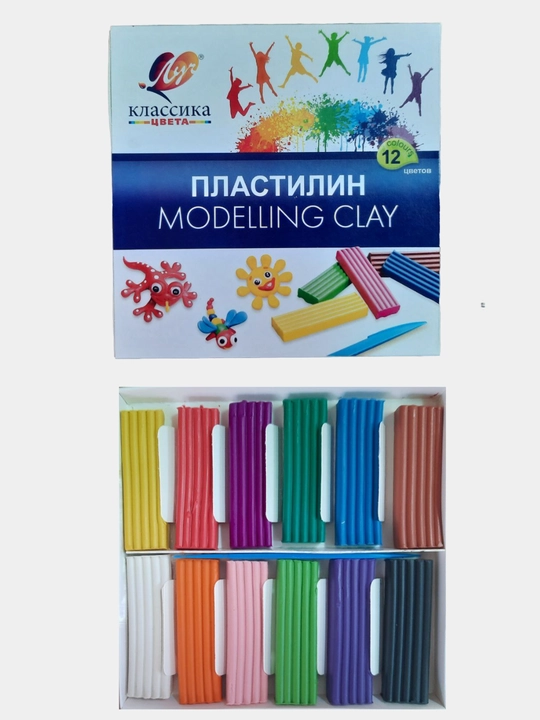 Пластилин MODELLING CLAY  6, 8, 10, 12 цветов