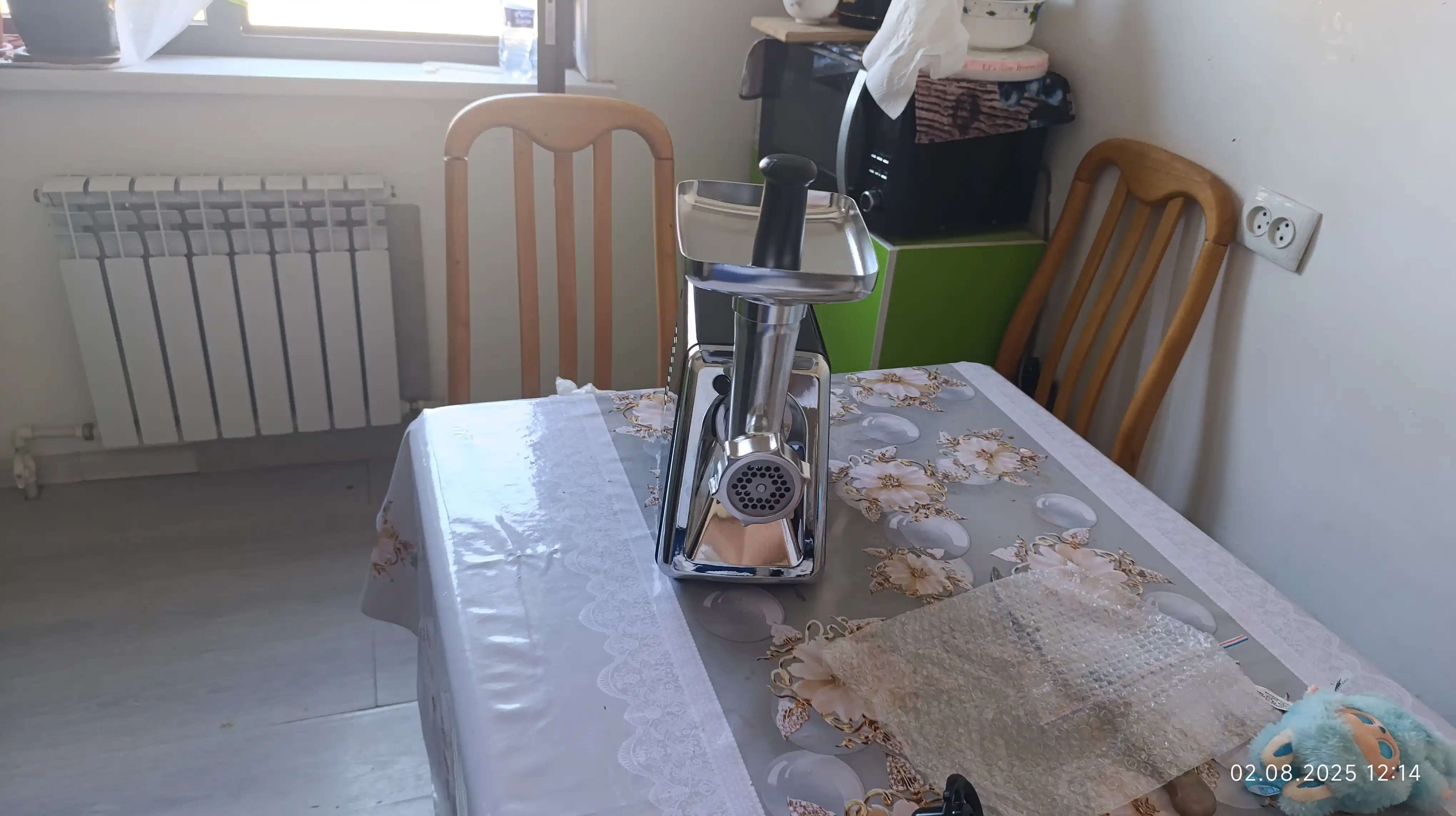 Go sht qiymalagich 2200 Vt po'lat pichoq 5-7 mm nozul kolbasa kubbe revers himoya VIDARTE