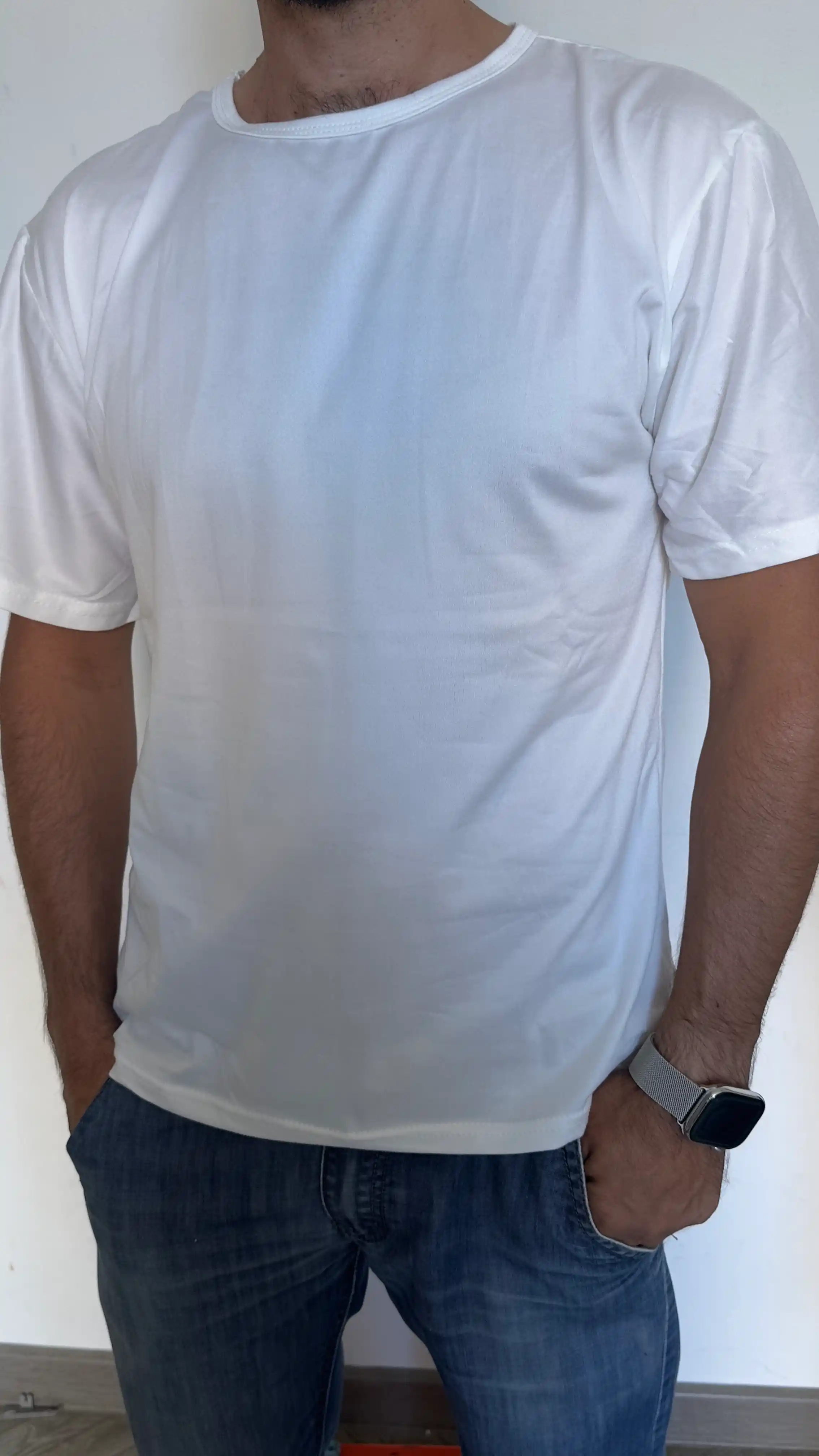 Baza futbolkalar, 3ta to'plam unisex futbolka – qora, kulrang, oq (XS-3XL o'lchamlari)