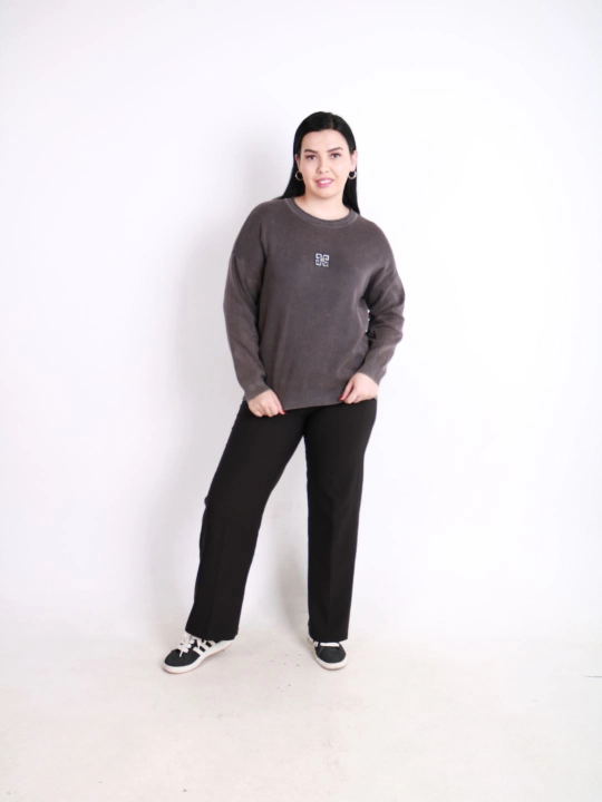 Kashmir tikilgan ayollar sviteri, L-XL universal o‘lcham