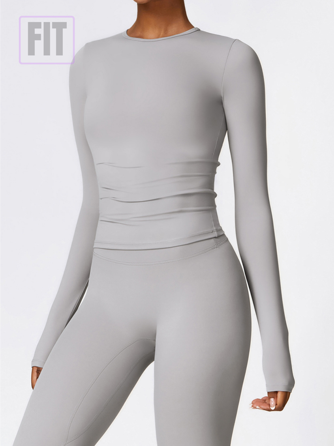 Fitnes va yoga uchun ayollar sport skims longslivi FIT, kompressiyali rashgard, slim