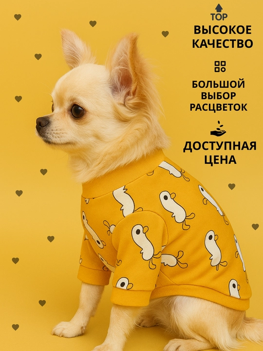 Толстовка, одежда, теплая, для маленьких собак, для животных
