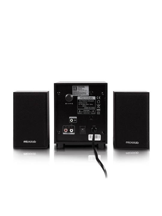 Сабвуфер Microlab M‑105 / 2.1 / 10 Вт RMS (2×2,5 Вт + 5 Вт) / AUX / MDF корпус