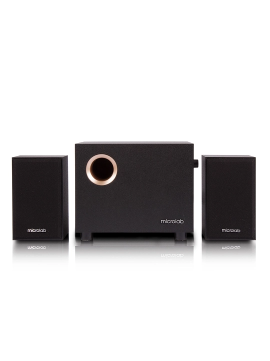 Сабвуфер Microlab M‑105 / 2.1 / 10 Вт RMS (2×2,5 Вт + 5 Вт) / AUX / MDF корпус