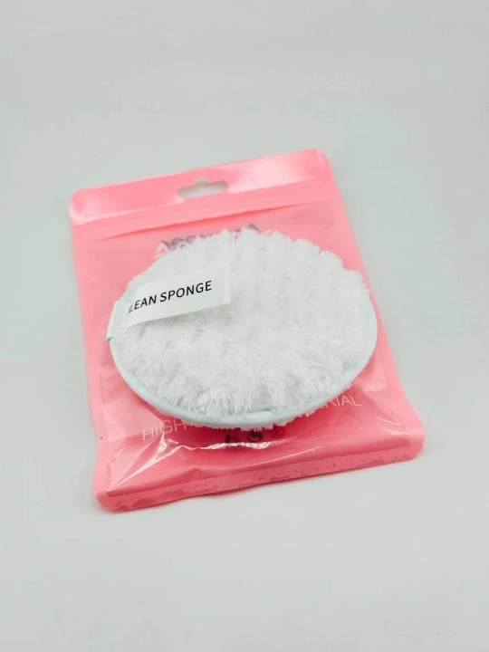 90CLEAN SPONGE yuz yuvish va makiyajni tozalash uchun qayta ishlatiladigan gubka (1 dona) - 