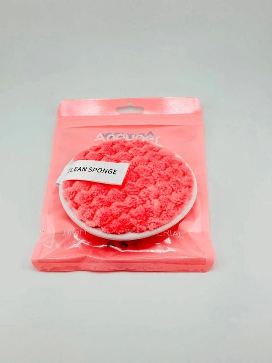 90CLEAN SPONGE yuz yuvish va makiyajni tozalash uchun qayta ishlatiladigan gubka (1 dona)