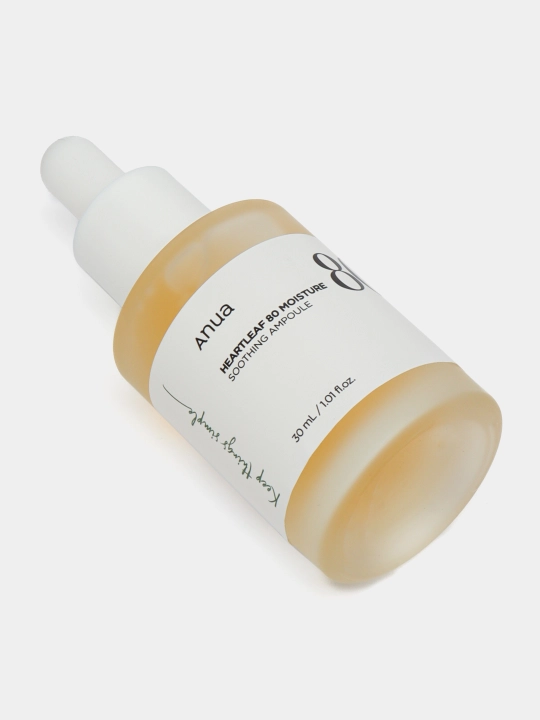 Yuz zardobi namlovchi Anua, Heartleaf 80% Moisture Soothing Ampoule, 30 ml