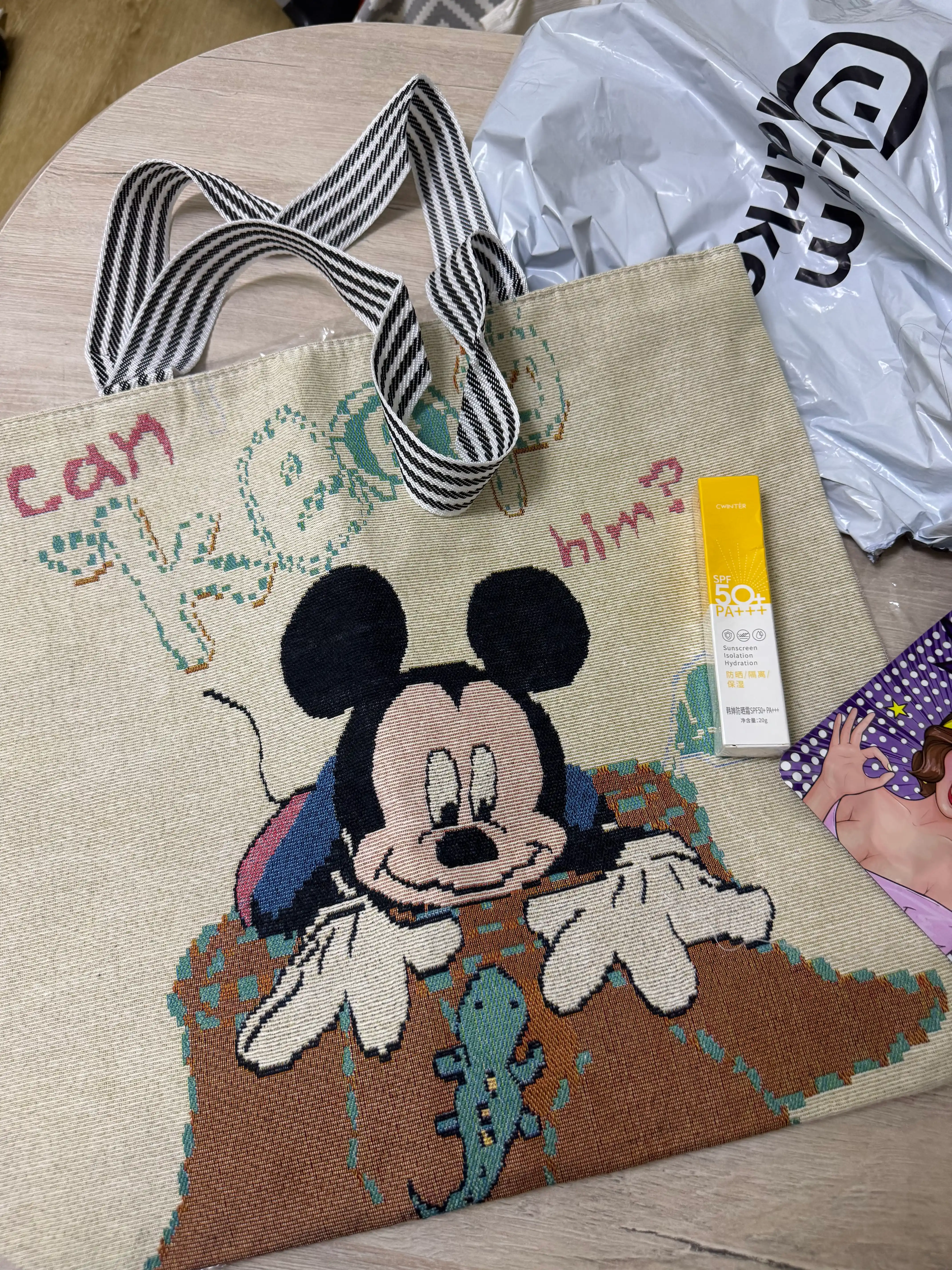 Шоппер «Mickey Style» + в подарок СПФ крем и маска для лица