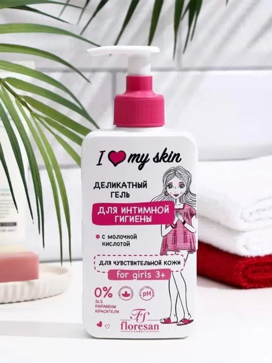 Intim gigiyena uchun nozik gel F-490 I Love My Skin, 250 ml
