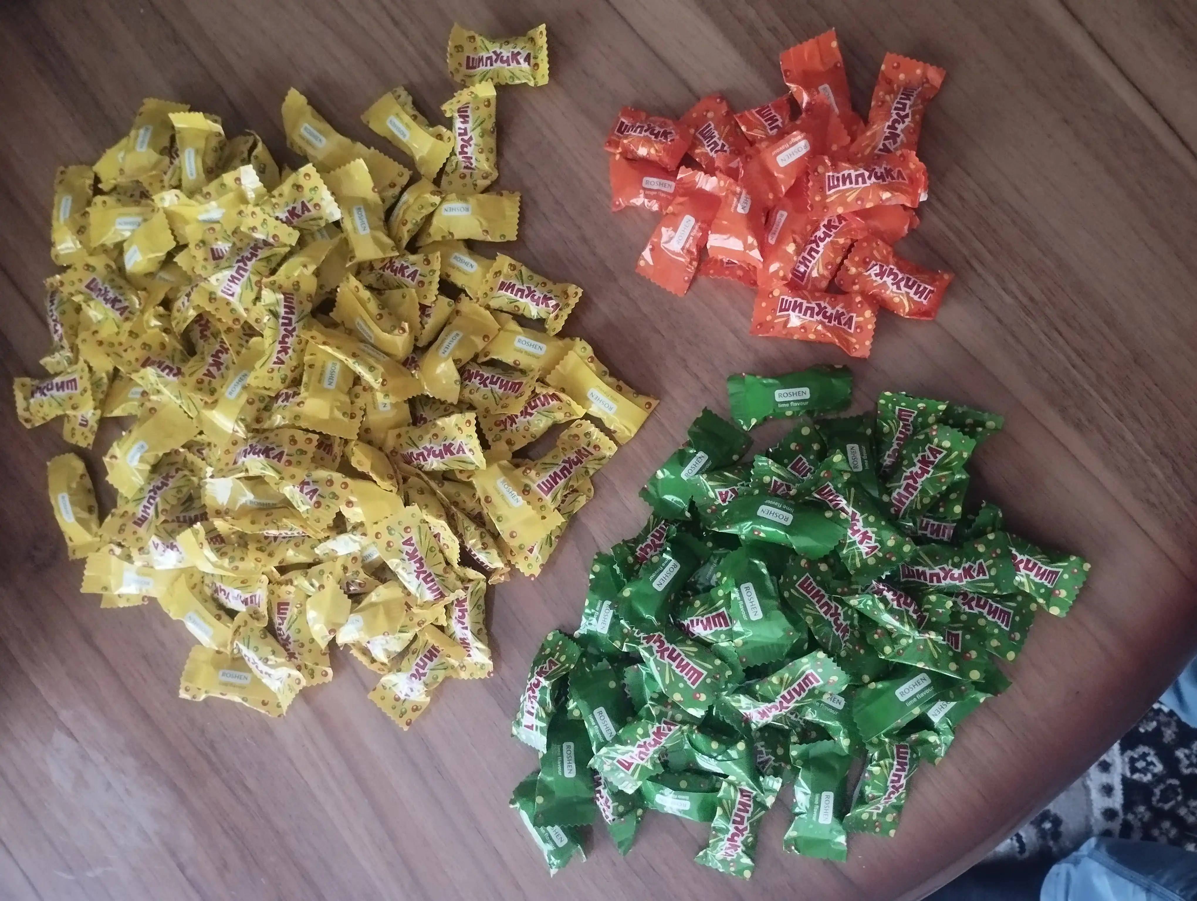 Карамель Roshen Шипучка с порошковой начинкой, 1 кг